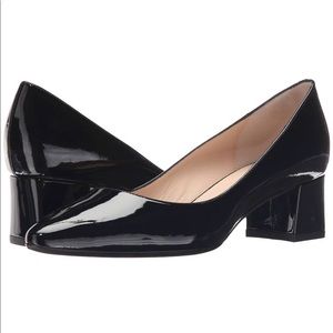 NEW Aquatalia Phoebe black patent leather pump 8.5